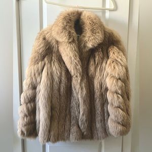 Saga Fox real fox fur coat. NYE glam! Like an 80’s disco queen dream!!